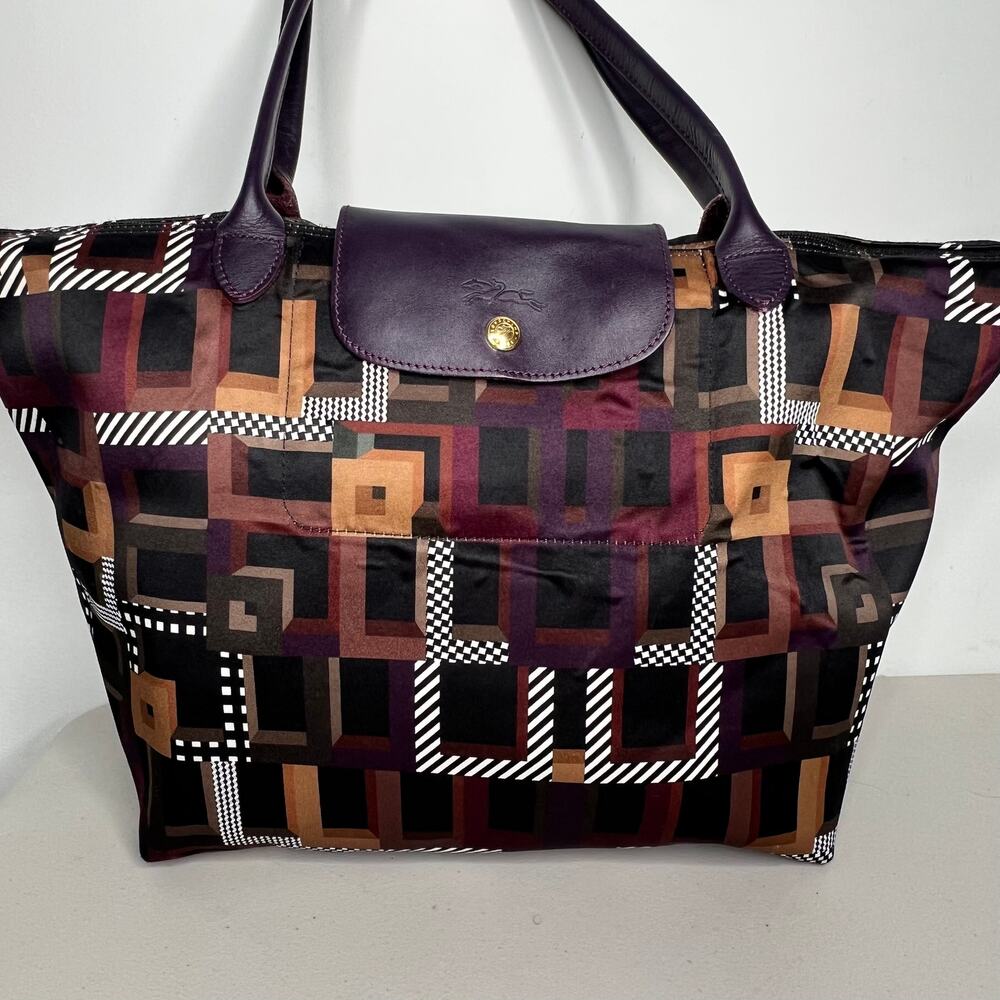 Longchamp Le Pilage Art Walk Tote Bag - Picture 10 of 16